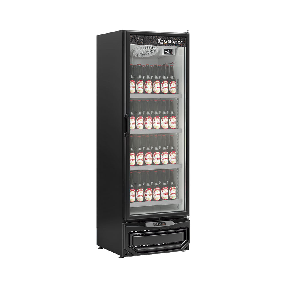 Expositor Refrigerado Vertical Gelopar GCBC-450 PR Preto 419L 1 Porta 220V — foto 2